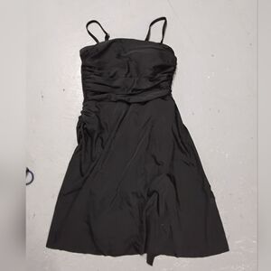 Classic Black Spaghetti-Strap Dress